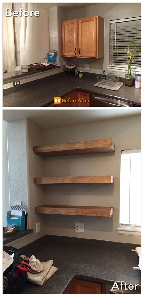 Floating Shelves Made From Pine Early American Minwax Stain