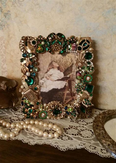 Ooak Handmade Repurposed Vintage Jewelry Decorated Jeweled Etsy