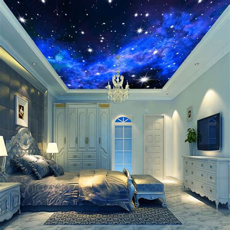 Wallpaper is an incredible (and underrated!) design element that can instantly add color, personality the ceiling was our chance to be brave and bold, without becoming a distraction for the adjacent. घर की छत को ड्रिमी लुक देंगे ये 3D Wallpapers - 3d-ceiling ...