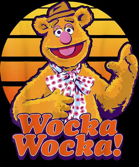 The Muppets Fozzie Bear Wocka Wocka Portrait Painting By Lee Jasmine