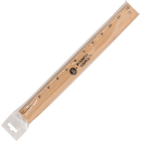Business Source Ruler With Brass Blade Madill The Office Company