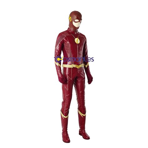The Flash Season 4 Barry Allen Cosplay Costume Deluxe Edition
