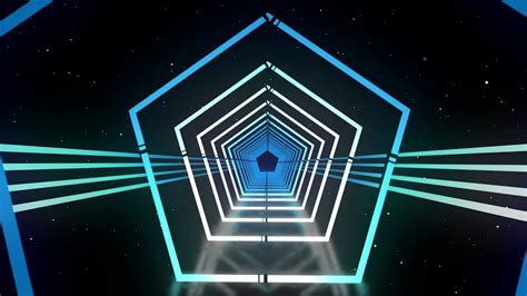 4k Abstract Sci Fi Tunnel Vj Motion Background Neon Light Tunnel