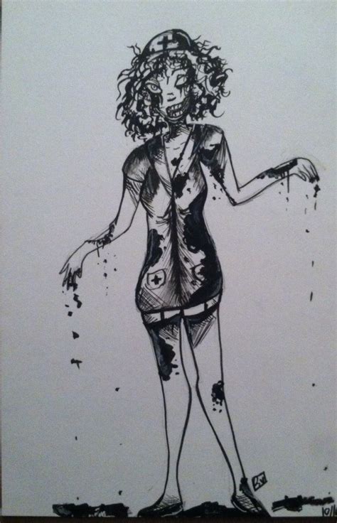 Zombie Nurse Inktober By Misslumastar On Deviantart