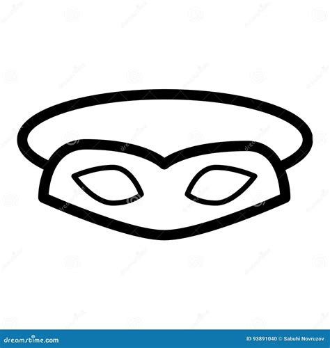 Sex Mask Simple Vector Icon Black And White Illustration Of Sex Toy