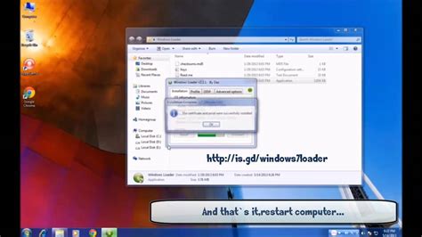 Windows 7 Loader Activator Work 100 Youtube