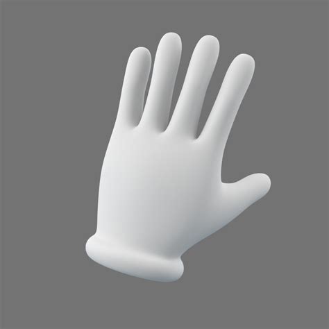 Cartoon Hand Glove 3d Model Turbosquid 1395953