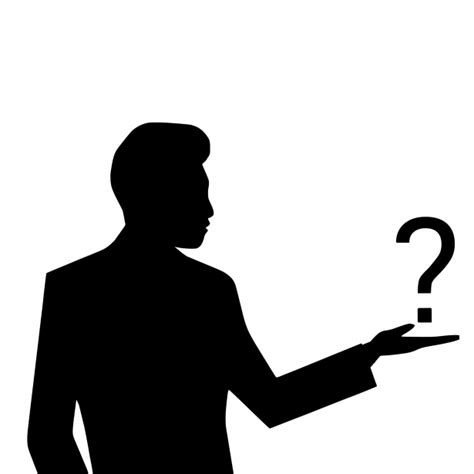 Man Looking To Question Mark Free Stock Photo Public Domain Pictures