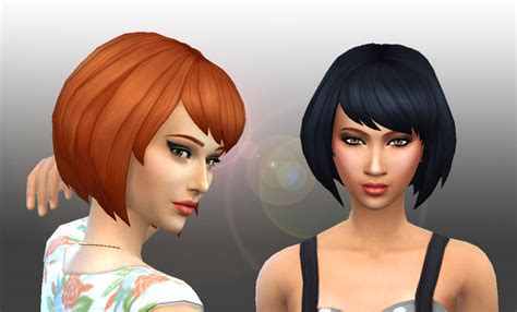 Mystufforigin Bob Bow Hair Sims 4 Hairs Bow Hairstyle