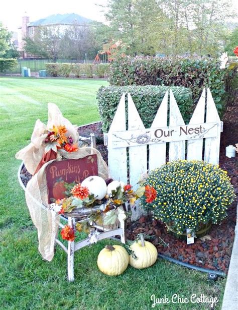 Fall On The Porch Junk Chic Cottage Primitive Decorating Outdoor Decor