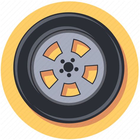 Car Tire Vehicle Wheel Icon