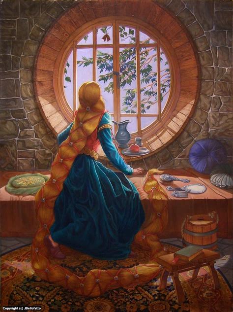 Rapunzel By Robert Bellofatto Fairytale Art Fairytale Illustration