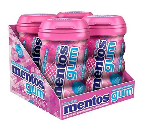 Mentos Sugar Free Candy Chewing Gum With Bubble Fresh Cotton Candy Ebay