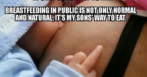 my wifes reaction to people who finds public breastfeeding offensive imgur