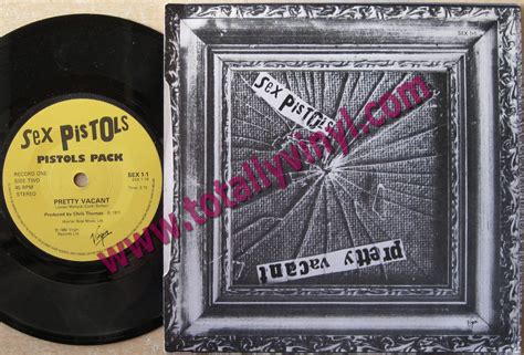 Totally Vinyl Records Sex Pistols God Save The Queen Pretty Vacant 7 Inch Picture Cover