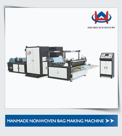wenzhou huabo plastic packaging machinery   nonwoven bag making machinenonwoven