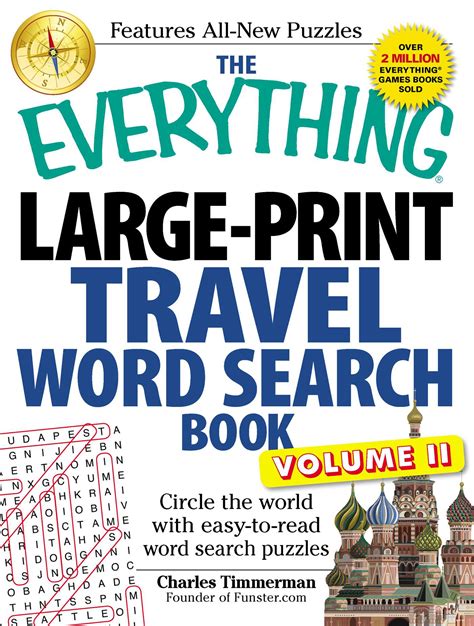 The Everything Large Print Travel Word Search Book Volume Ii Book By