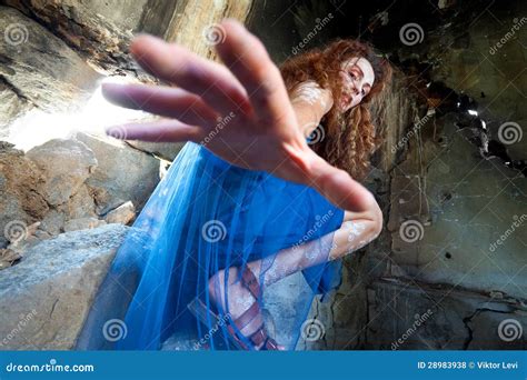 Woman Fairy Reaching Hand Stock Photo Image Of Redhead 28983938