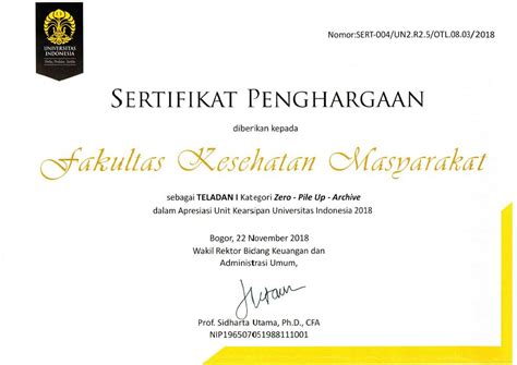 Berikut ini serbabisnis telah membuatkan desain sertifikat yang kami bagikan gratis. Sertifikat Penghargaan UI - SerbaBisnis