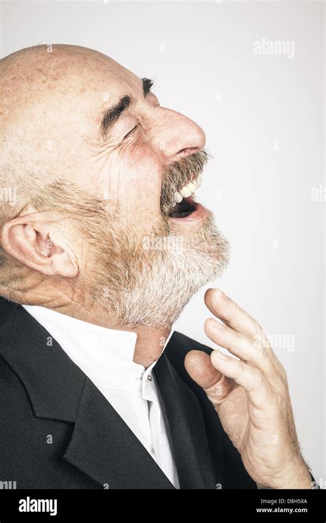 Old Man Laughing Stock Photo Alamy