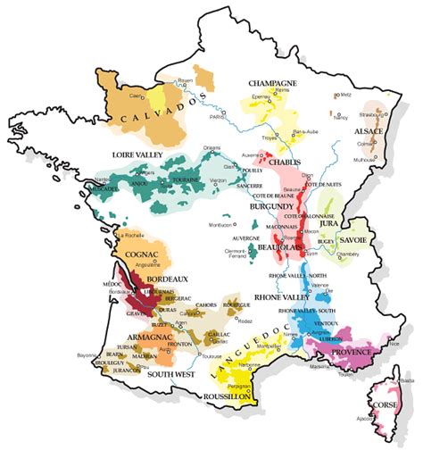French Wine Regions Wine Map France Wine Wine Region Map
