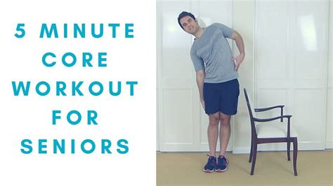 Simple Seniors Core Exercises Core Workout Senior Fitness Exercise