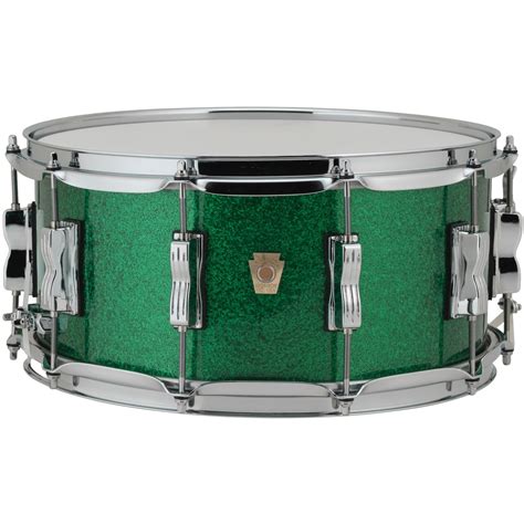 Ludwig Classic Maple 5x14 Snare Drum Green Sparkle Alto Music