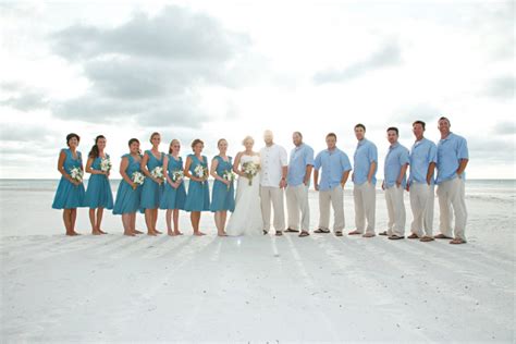 Magic Dress Bridesmaid Uk Inspired Blue Beach Wedding For