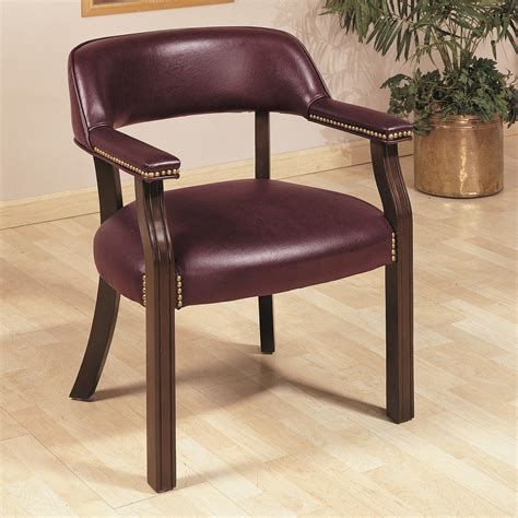 Coaster Office Chairs 511b Traditional Upholstered Vinyl Side Chair