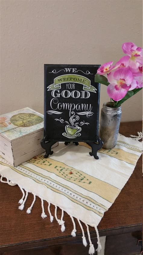 Coffee Sign Welcome Sign We Welcome Your Good Company Etsy