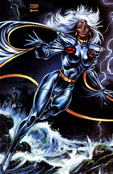 Storm In Jim Lee Costume Storm Marvel Marvel Comics Art Comic Art