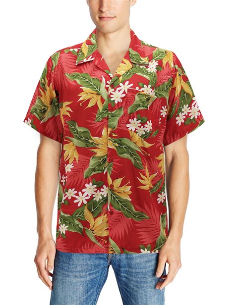 Men S Casual Tropical Hawaiian Luau Aloha Revere Beach Button Up Dress