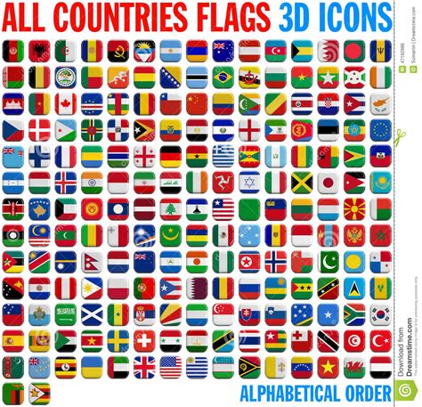 You may download all textures. All Country Flags Complete Set Stock Illustration ...