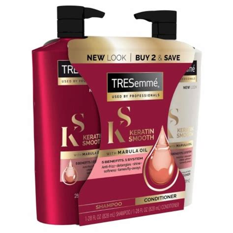 Tresemmé Keratin Smooth Shampoo And Conditioner For Dry Hair 28 Fluid