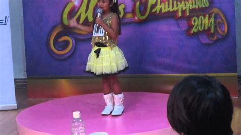 Little Miss Philippines Audition 2014 Kassandra Joy Youtube
