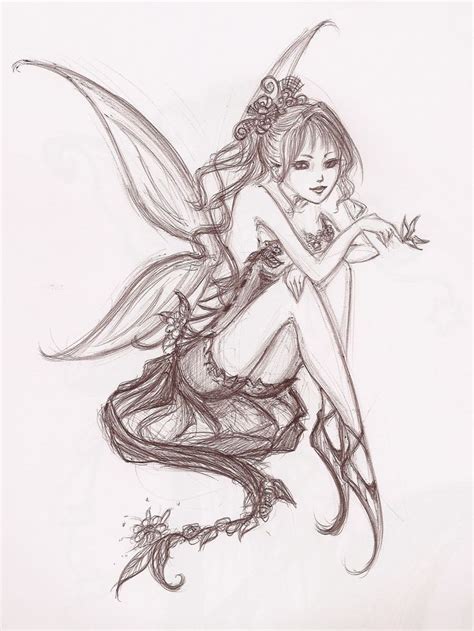 Image Result For Moon And Fairy Drawings Fairy Drawings Art Drawings
