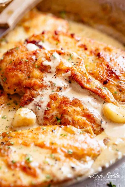 But it's easy to get into a rut it came out just as i had hoped and so rich and creamy and cheesy that it could not be described as anything other than completely comforting and delicious. Creamy Garlic Chicken Breasts - Cafe Delites