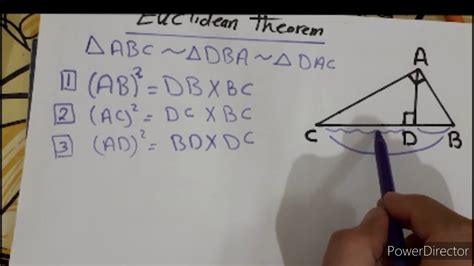Euclidean Theorem Geometry Youtube