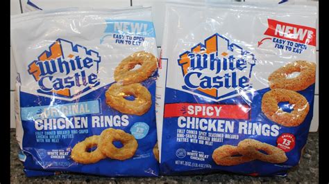 White Castle Chicken Rings Original And Spicy Review Youtube