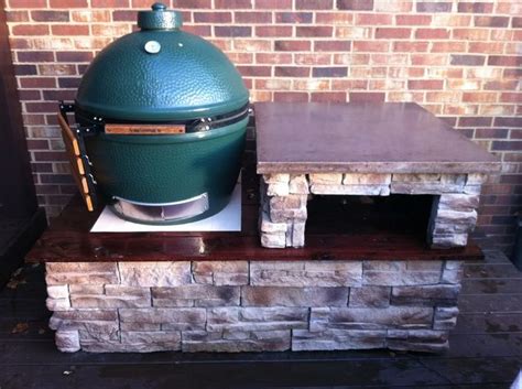 Do it yourself wood projects. Stone and concrete table - Big Green Egg - EGGhead Forum ...