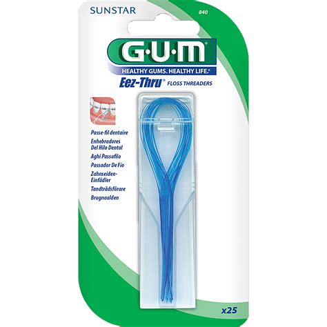 840 G·u·m Floss Threaders เข็มร้อยไหมขัดฟัน Sunstar Oral Care