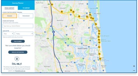 Brisbane Airtrain - Airtrain Network Map
