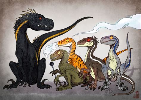25th Raptors Generation By In Sine Dinosaur Images Dinosaur Art Cute Dinosaur Jurassic Park