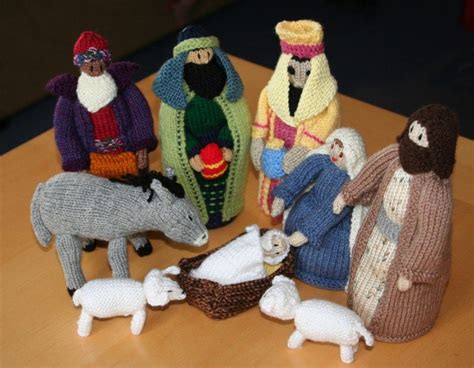 Knitted Nativity Raffle By Jean Greenhowe For Charity Knitting