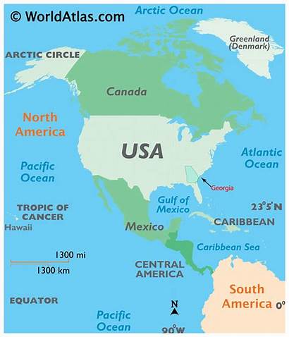 Georgia Map Geography Maps Usa Location America