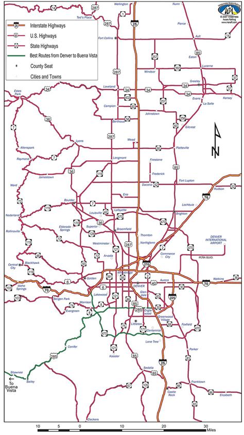Highway 285 Colorado Map