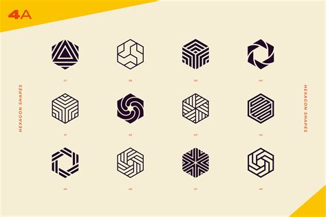 96 Abstract Logo Marks And Geometric Shapes Collection Behance