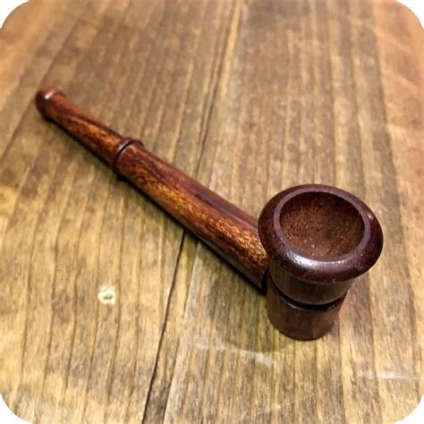 Small Simple Tan Wooden Pipe Sunflower Pipes Brooklyns Best Smoke Shop