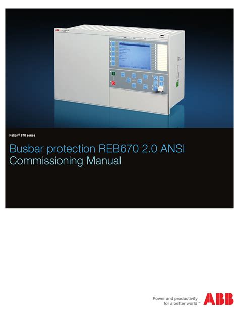 Abb Relion 670 Series Commissioning Manual Pdf Download Manualslib