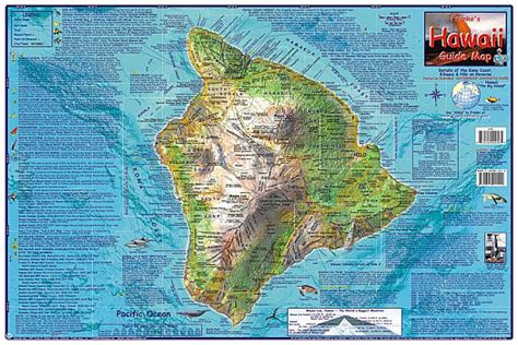 Hawaii Big Island Road Maps Detailed Travel Tourist Driving